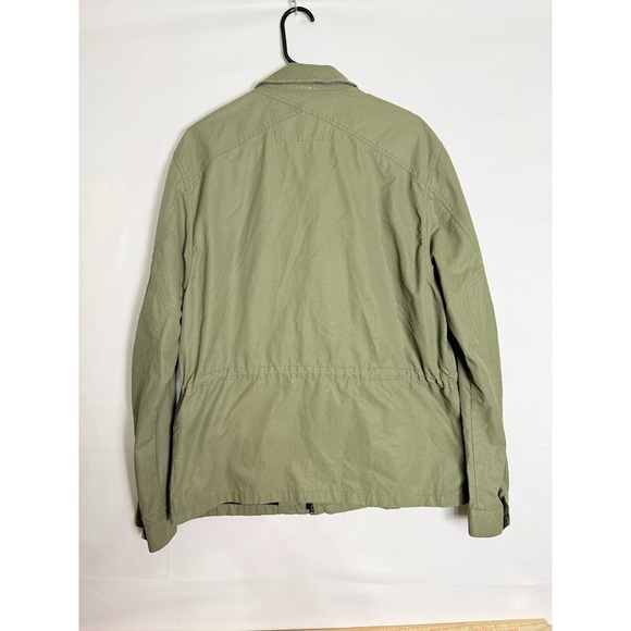 Banana Republic Men's Lightweight Field Jacket Utility Pockets Olive Green Large - Picture 2 of 6